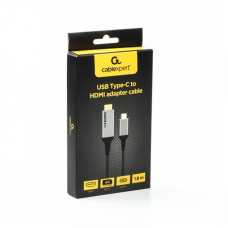 Кабель Cablexpert USB Type-C - HDMI (M/M), 1.8 м, чорний (A-CM-HDMIM4K-1.8M)