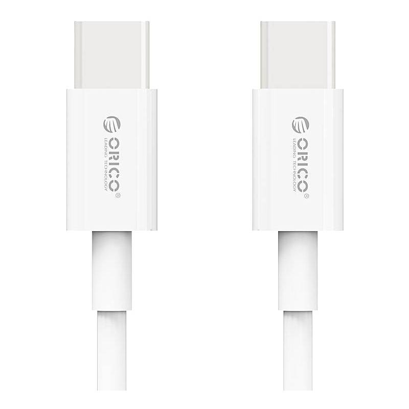Кабель Orico USB Type-C - USB Type-C (M/M), 100W, 1 м White (CA913381)