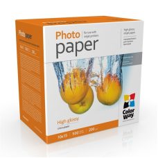 Фотопапір ColorWay глянцевий 200г/м2 10x15см 500 арк. (PG2005004R)