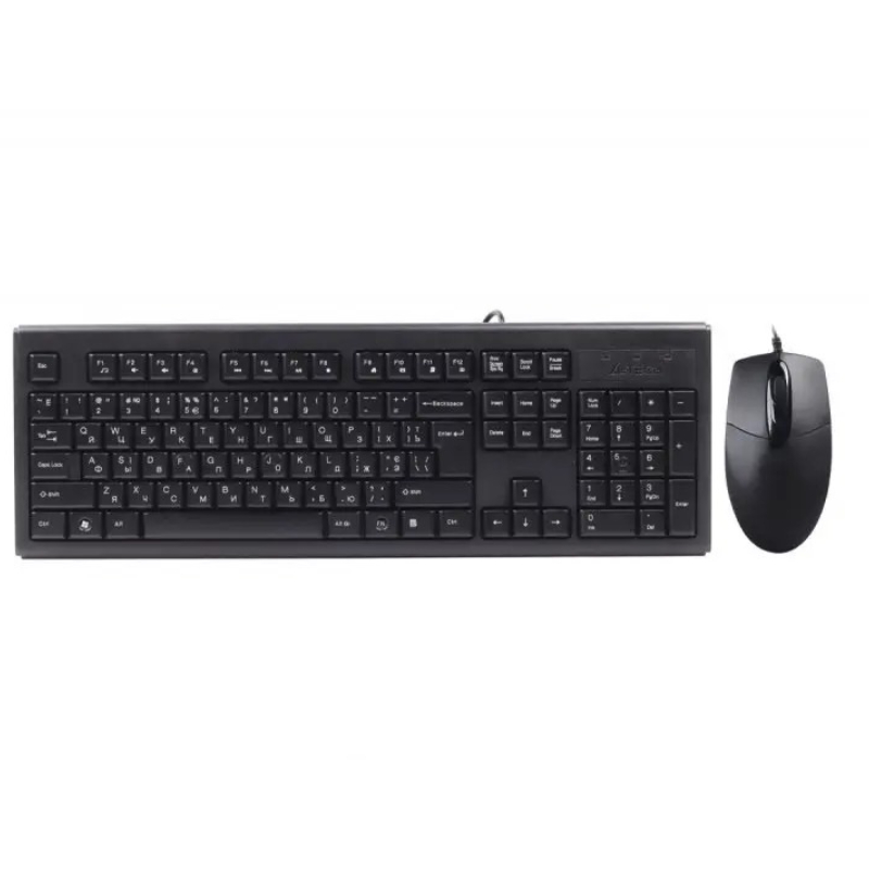 Комплект (клавіатура, миша) A4Tech KR-8372S Black