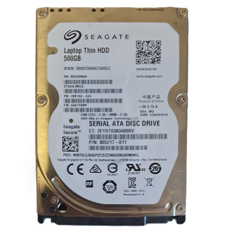 Накопичувач HDD 2.5“ SATA 500Gb Seagate Laptop Thin 32MB 7200rpm (ST500LM023)_Refurbished