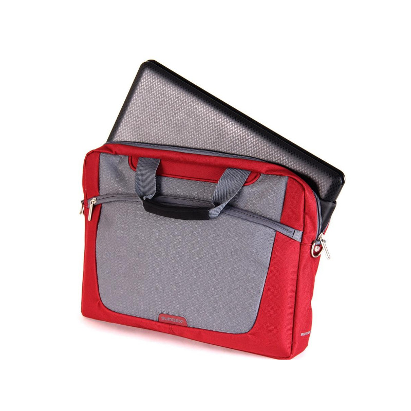 Сумка для ноутбука Sumdex PON-318RD 16“ Red/Grey