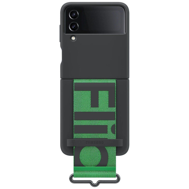 Чохол-накладка Samsung Silicone Cover with Strap для Samsung Galaxy Flip 4 SM-F721 Black (EF-GF721TBEGUA)