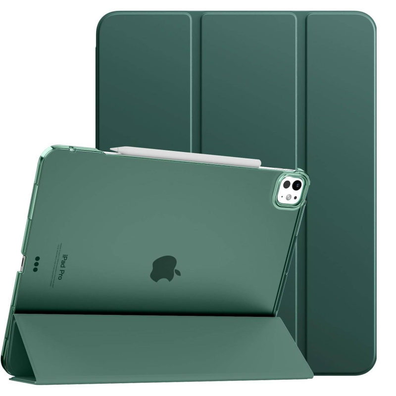 Чохол-книжка BeCover Tri Fold Hard для Apple iPad Pro 13“ M4 2024 Dark Green (711731)