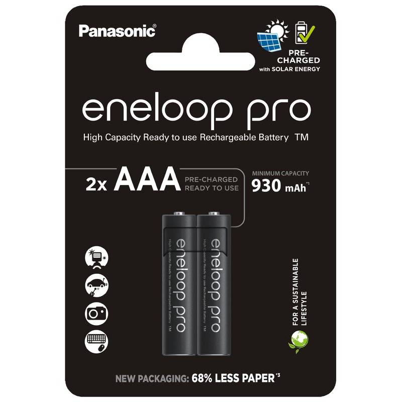 Акумулятори Panasonic Eneloop Pro AAA/HR03 NI-MH 930 mAh BL 2 шт