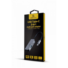 Док-станція Cablexpert USB-C 3-в-1 (A-CM-COMBO3-02) USB/HDMI/PD