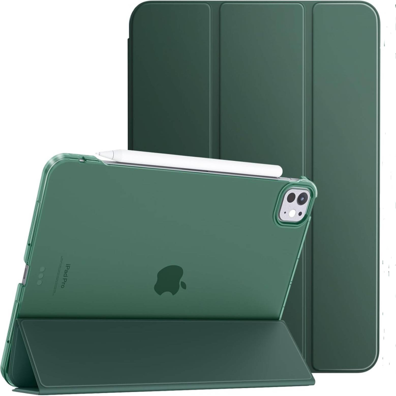 Чохол-книжка BeCover Tri Fold Hard для Apple iPad Pro 11“ M4 2024 Dark Green (711727)
