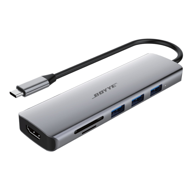USB-хаб Boyye UC-602 USB Type-C 6-в-1