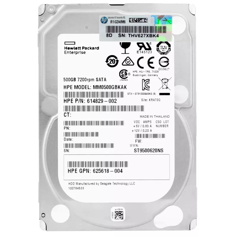 Накопичувач HDD SATA 500GB HP 7200rpm 64MB (MM0500GBKAK) з перехідником на 3.5 дюйми