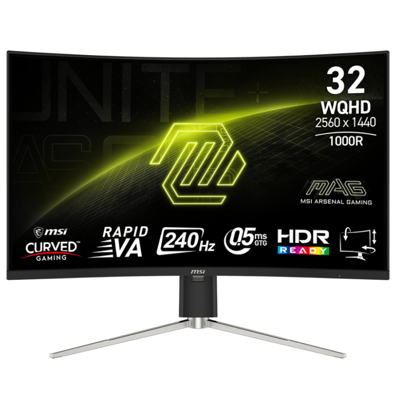 Монітор MSI 31.5“ MAG 325CQRXF E2 VA Black Curved 240Hz