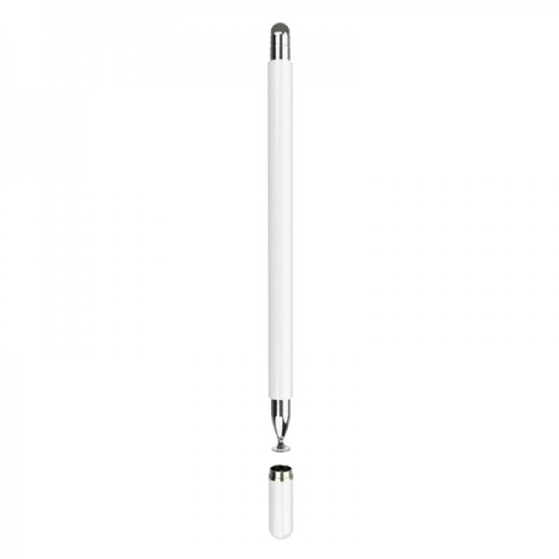 Стилус універсальний Goojodoq 2 в 1 Capacitive Drawing Point Ball White (1005001792837306W)